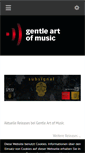 Mobile Screenshot of gentleartofmusic.com
